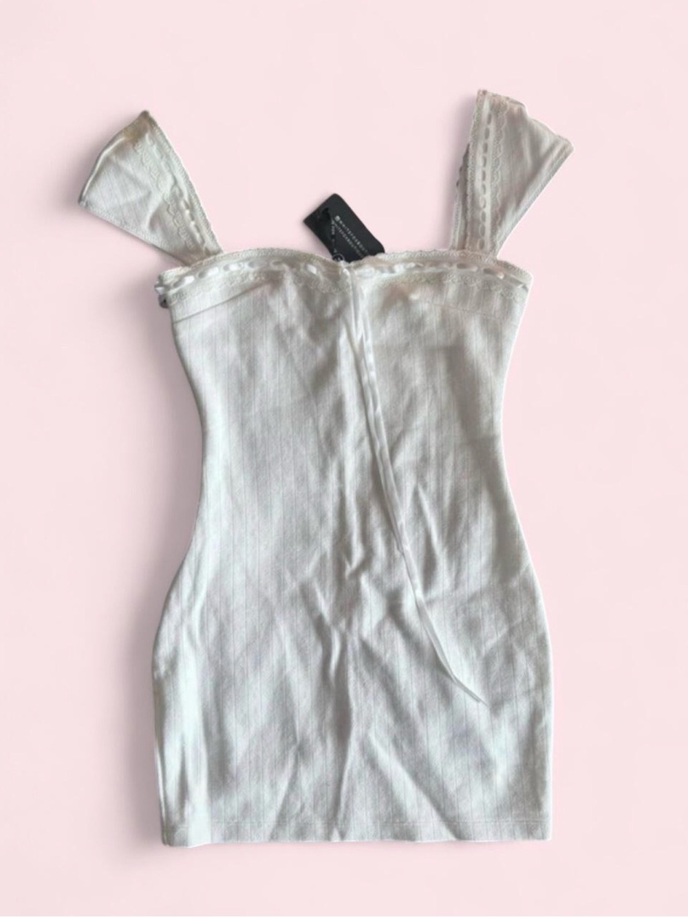 WhiteFox Pointelle Sweetheart Tank Dress